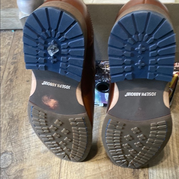 Joseph Abboud Cognac Leather Men's Dress Shoes Size 11 - Picture 5 of 6